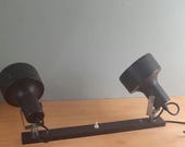 Vintage Anvia Spotrail wandlamp plafondlamp uit de jaren'60 bruin