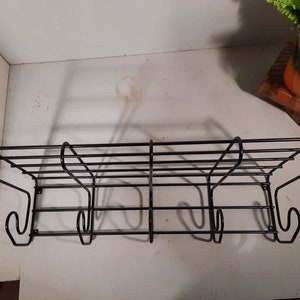 Vintage Black Frän Ikea Coat Rack &#39;80