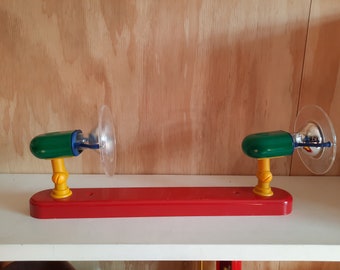 Vintage ceiling lamp | Memphis Milano style | 80's design | basic colors