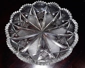 Kristal bonbon schaaltje 16 cm , vintage