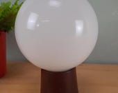 vintage Minimalistische Tafellamp Bollamp Teak