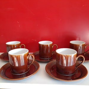 Tazas Espresso marrón retro