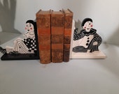 Vintage Pierrot Boekensteunen