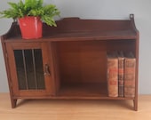 Art Deco Wandkastje in eikenhout Mid Century