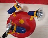 Memphis style Plafonlamp met 3 spots vintage