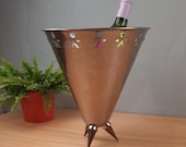 vintage Allessi Wijnkoeler,  Philippe Starck Chrome Messing retro