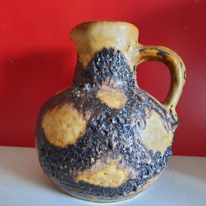 Mid-century Bay keramiek vaas West Germany Fat Lava  Scheurich