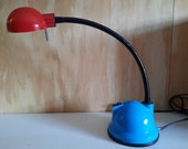 Memphis style bureaulamp halogeen vintage