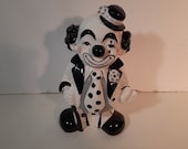 Grote vintage Clown Spaarpot keramiek