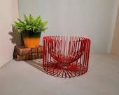 Ehlén Johansson for Ikea, Trådig metal fruit bowl, fruit basket or diy lampshade, great vintage from Sweden from the 1990’s