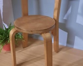 Vintage Plywood Kinderstoel Alvar Aalto style