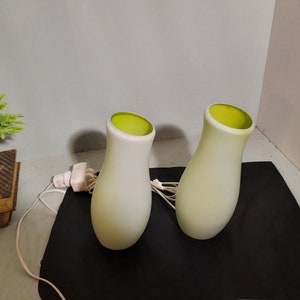 Set Vintage Lime Ikea Mylonit lamps &#39;80