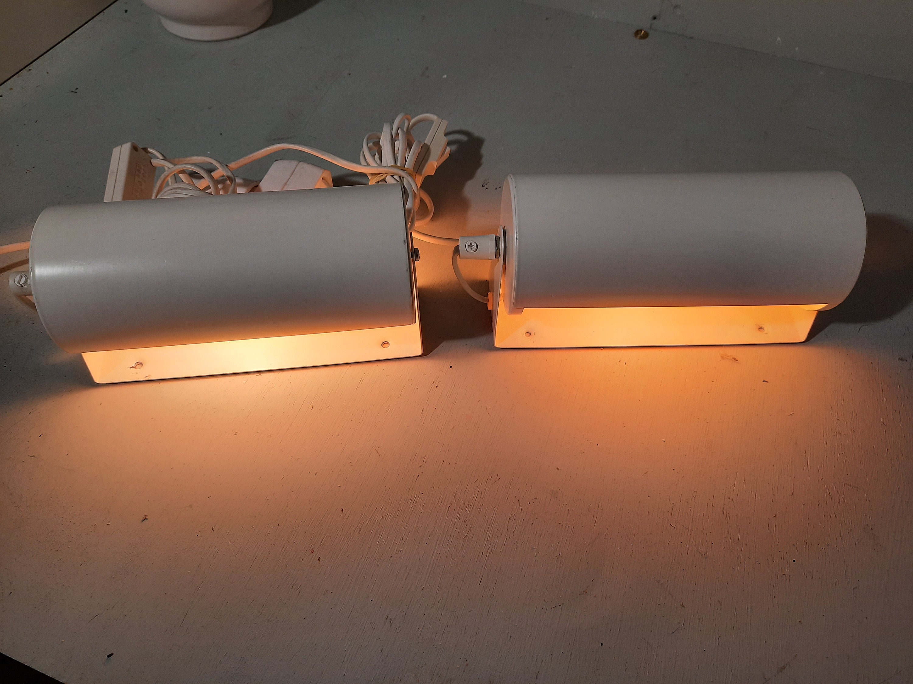 Set of 2 Rare Ikea Lod V413 Wall Lamps Bedside Lamps Bedroom