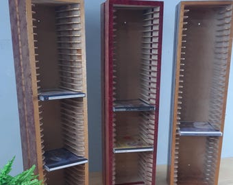 Vintage 80s - Ikea Boalt CD Rack, Wooden Storage Rack, Storage