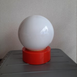 Retro Ceiling Lamp Orange, 1970s