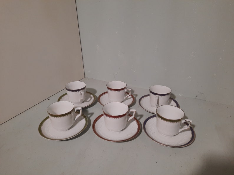 Set of 6 Tirschenreuth Bavaria Tea or Coffee Cups Porselijn - Etsy