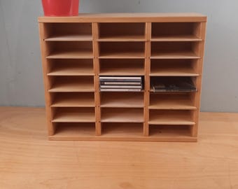 Vintage CD-Regal für 96 CDs in Braun
