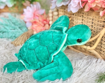 Mini Turtle Stuffed Animal | Plush Turtle | Turtle Plushie | Ocean Stuffed Animals | Mermaid Stuffed Animal | Mermaid Birthday Decor
