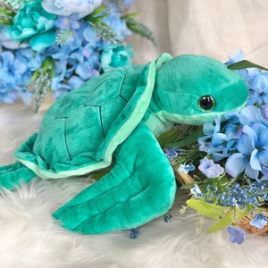 Turtle 1lb Weighted Stuffed Animal: Stress Relief Sensory Plush Toy