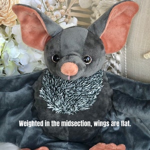 Weighted Stuffed Animal 1lb Weighted Plush Weighted Stuffed Animal for Adults Bat Stuffed Animal Sensory Toys image 6