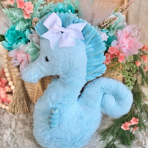 Seahorse Stuffed Animal | Plush Seahorse | Ocean Plush | Ocean Stuffed Animals | Beach Plush | Ocean Birthday | Under the Sea Birthday