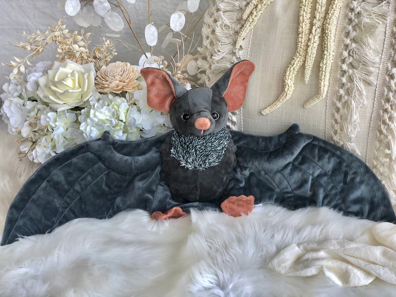 Bat Stuffed Animal Bat Plushie Plush Bat Batman Gifts Etsy