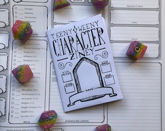 Teeny Weeny Character Ziney - A Pocket Sized 5E Character Sheet
