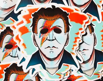 Is There Life on Myers? | Michael Myers Bowie Vinyl Sticker