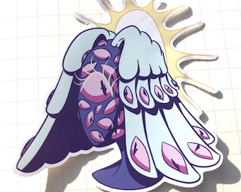 Shy Guardian Angel Sticker