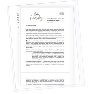 Plantilla de carta de la ESA * Para profesionales de la salud mental