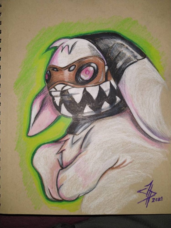Navi octane bunny 12x9 original Etsy