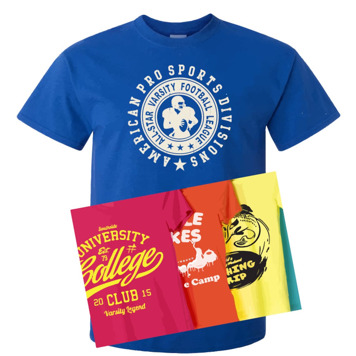24 Custom Screen Printed Tshirts ANY Color Tee 1 COLOR INK Etsy