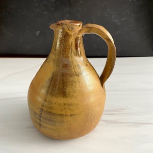 Vintage midcentury pottery pitcher | pottery jug | ceramic stoneware pitcher