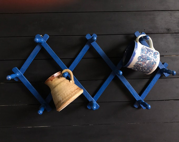 Vintage Peg Rack Accordion Peg Rack Wood Peg Rack Hat and Etsy