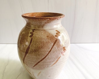 Vintage midcentury pottery vase | vintage studio pottery | small midcentury pottery