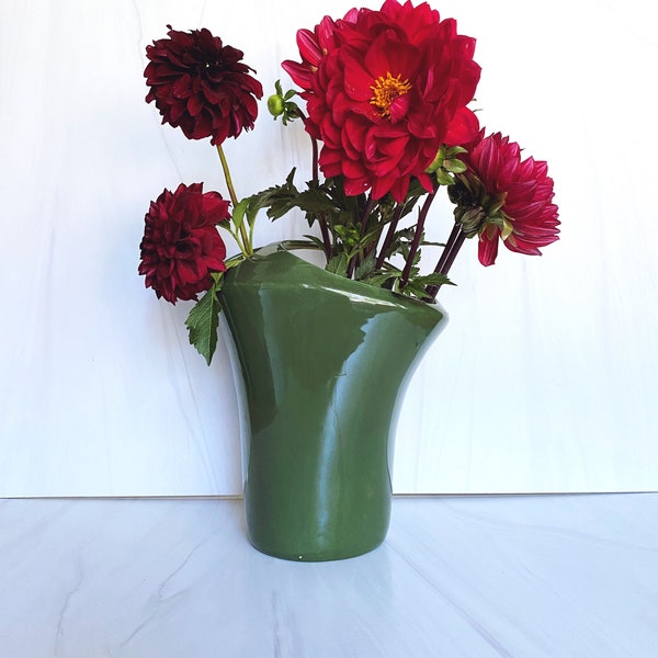 Red Wing Yellow Vase Etsy