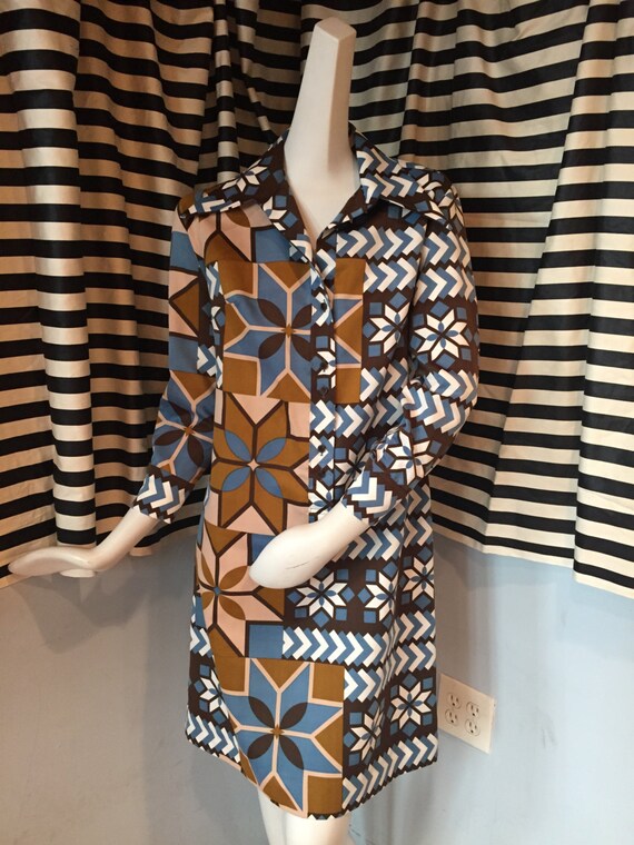 Vintage Lanvin Printed Shirtdress