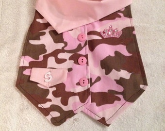 Camo Baby Girl Bib