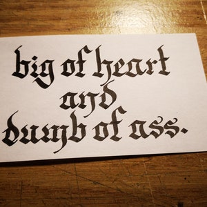 Meme and Shitpost Calligraphy Cue Card Commissions imagem 8