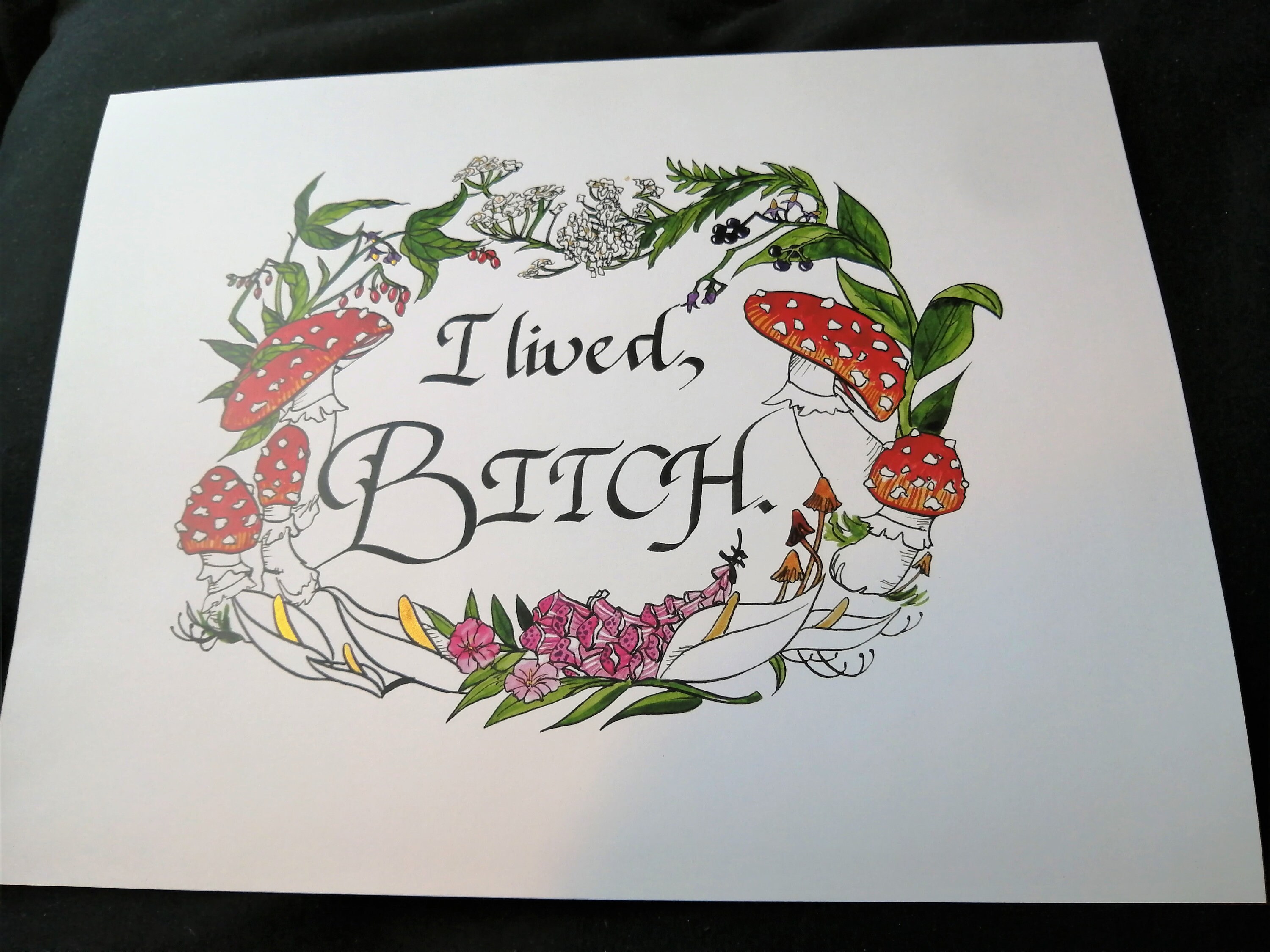 Meme and Shitpost Calligraphy Cue Card Commissions 