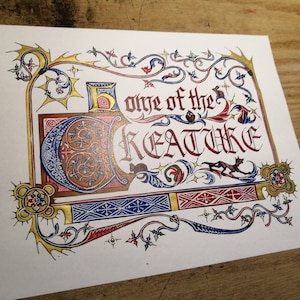 Hogar de las impresiones caligráficas del meme de la criatura