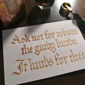 Meme and Shitpost Calligraphy Cue Card Commissions imagem 9