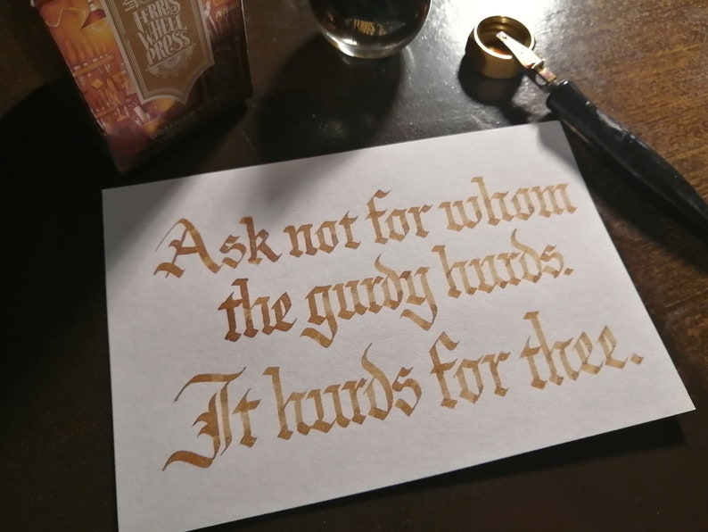 Meme and Shitpost Calligraphy Cue Card Commissions imagem 9