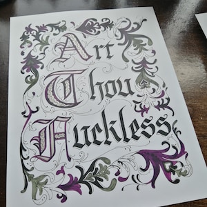 Eres tú... Impresión digital de caligrafía