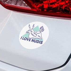 Nudibranch Magnet with I LOVE NUDIS™ Logo