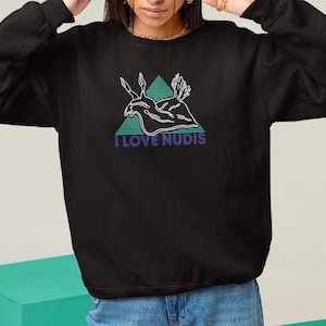 I LOVE NUDIS™ Crewneck Sweatshirt - Black