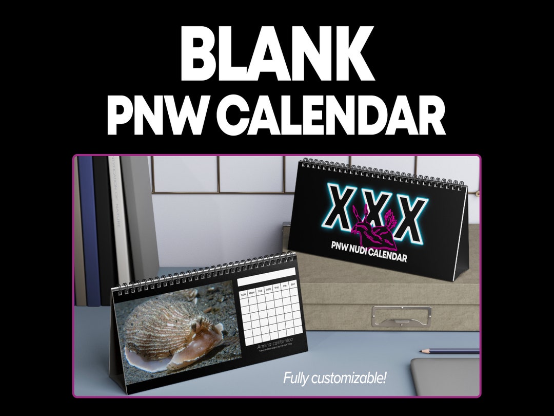 PNW Nudibranch Calendar – Blank Monthly Table/desk Calendar - Etsy
