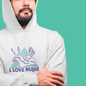 I LOVE NUDIS™ Hooded Sweatshirt - White