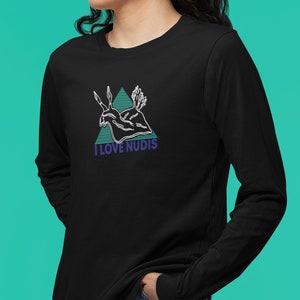 I LOVE NUDIS™ Long Sleeve Shirt - Black
