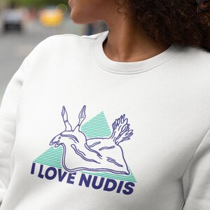 I LOVE NUDIS™ Crewneck Sweatshirt - White